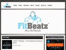 Tablet Screenshot of fitbeatz.com